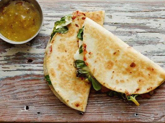Foto de Quesadilla com um beldroega