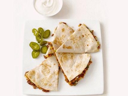 Foto de Quesadilla com carne de porco e batata doce