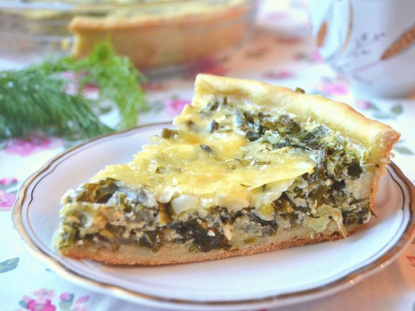 Quiche com cebolinha