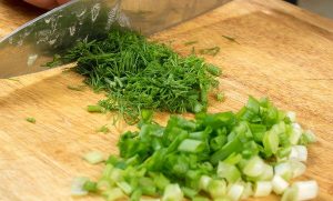 Quiche com cebolinha