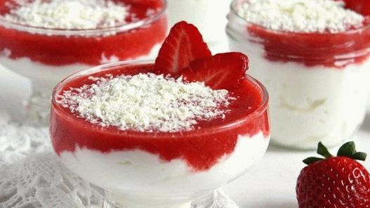 Foto granito morango com queijo mascarpone