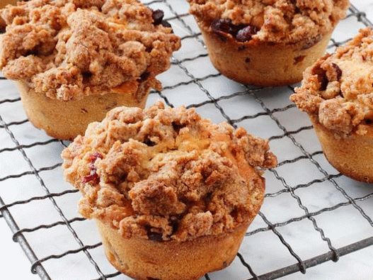 Muffins Cranberry Foto com Ovo-Pé