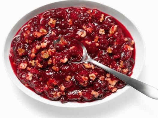Molho de cranberry com nozes