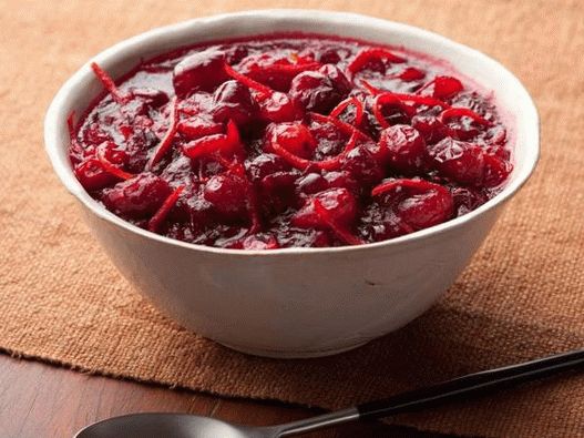Molho de cranberry e laranja