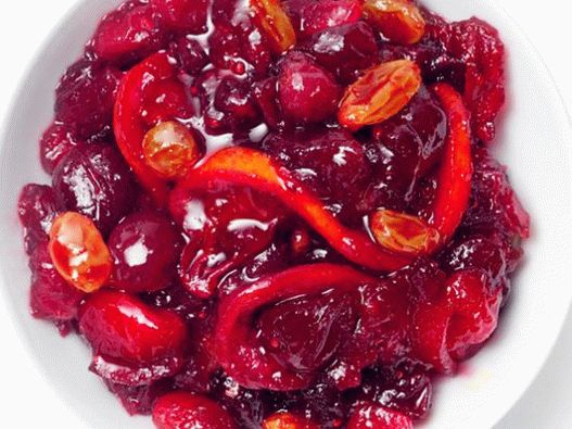 Chutney de frutas cítricas com cranberry