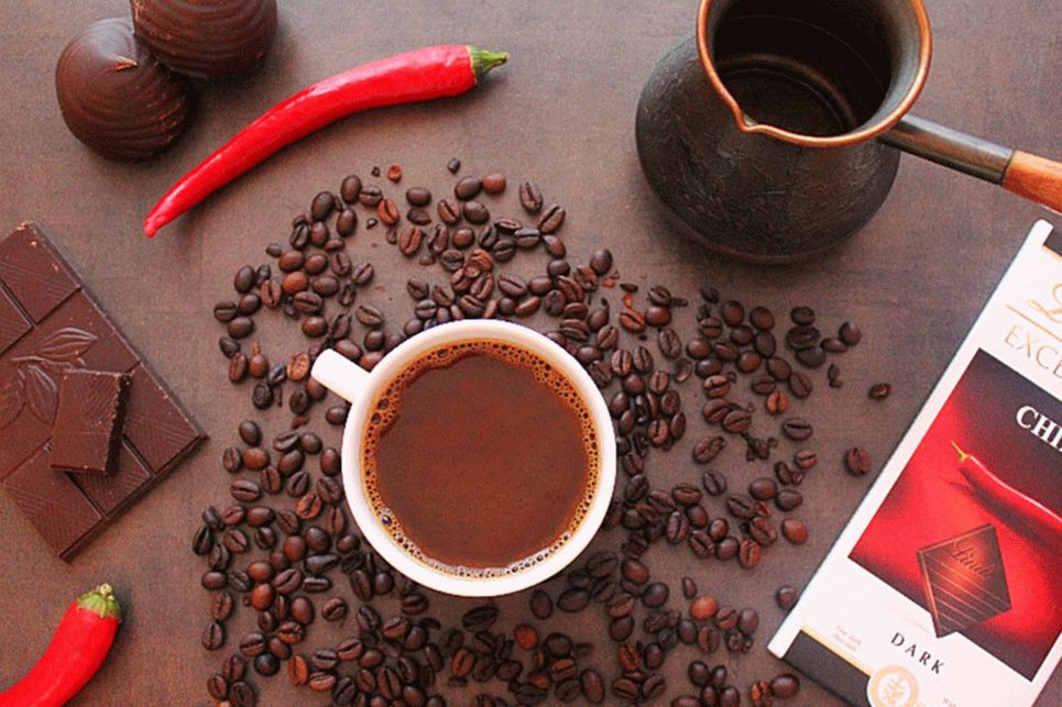 Café com pimenta vermelha