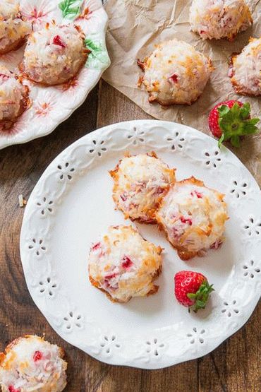 Foto Macaroons De Coco-Morango