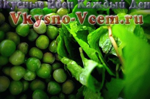 Ervilhas verdes para o inverno sem vinagre