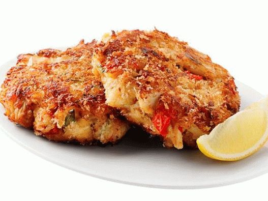 Costeletas de caranguejo com crosta crocante