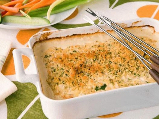 Foto fondue de caranguejo