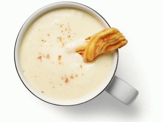 Sopa cremosa de couve-flor com cheddar