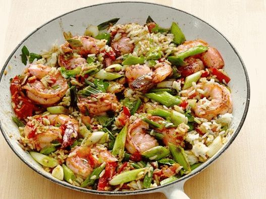 Camarões com arroz ao estilo Kajun