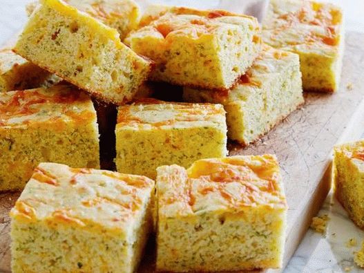 Foto pão de milho com queijo e endro
