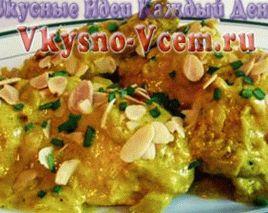 Receita de frango com amêndoas e creme de leite