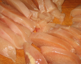 Strogonoff de carne de frango