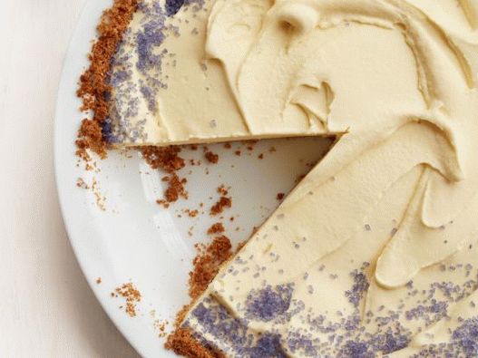 Bolo de sorvete de lavanda de foto