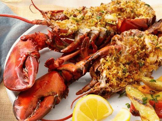 Lagostas Recheadas Grelhadas à Portuguesa