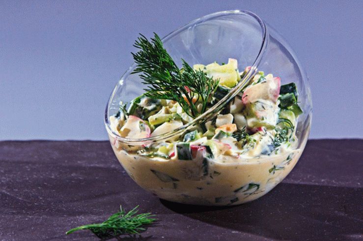 Salada de pepino de verão