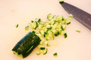 Salada de pepino de verão