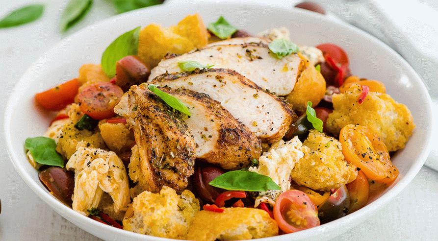 Salada de frango de verão