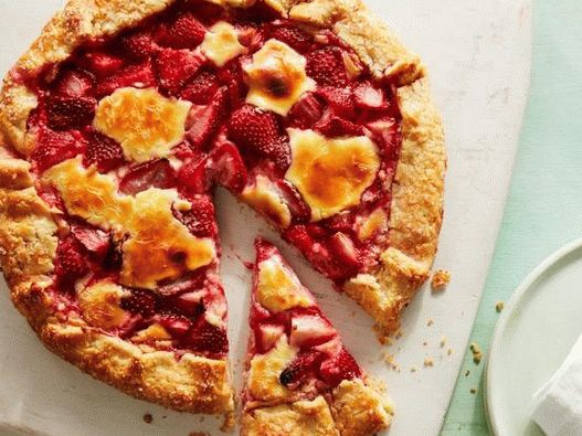 Foto do prato - Galeta com cheesecake de morango