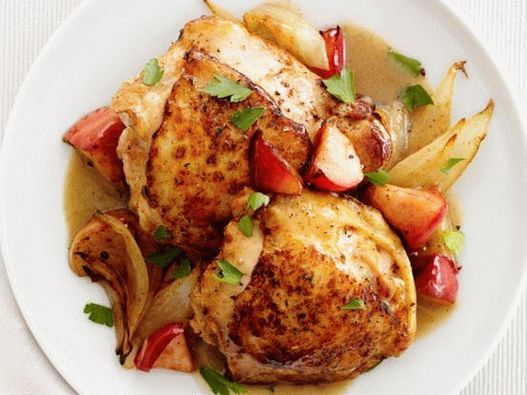Coxas de frango no forno