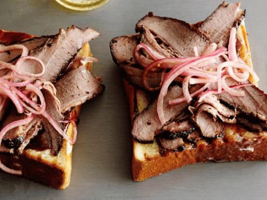 Torradas defumadas tostadas