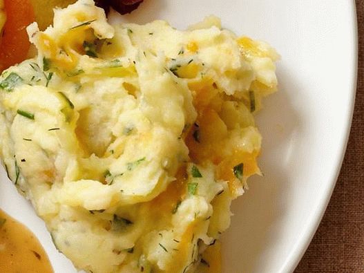 Foto do prato - Purê de batatas com iogurte, ervas e queijo cheddar