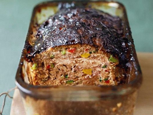 Peru e pão de carne com glacê