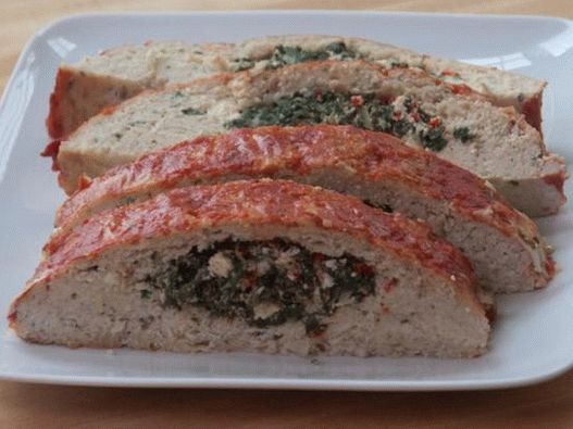Pão de Carne de Peru Recheado
