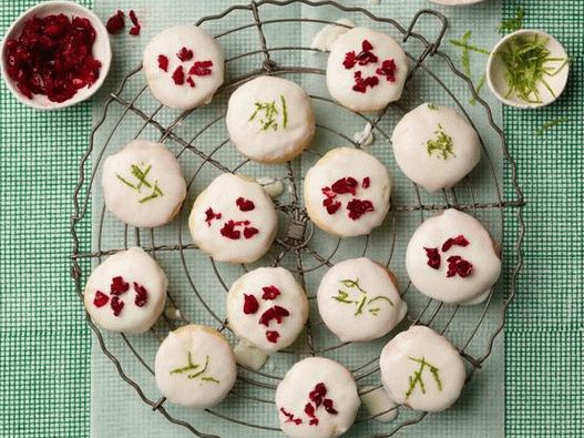 Pratos fotográficos - Biscoitos de requeijão com bolas de neve