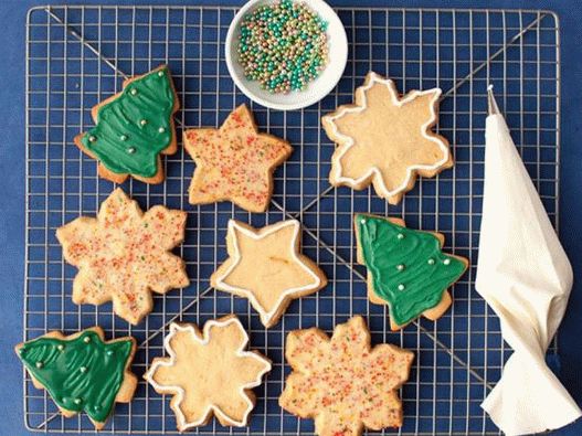Fotografia de pratos - biscoitos de açúcar com glacê real