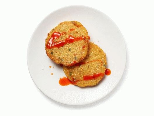 Abóbora noz-moscada frita com mel picante