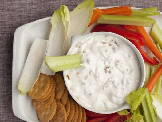 Molho de cebola com creme de leite