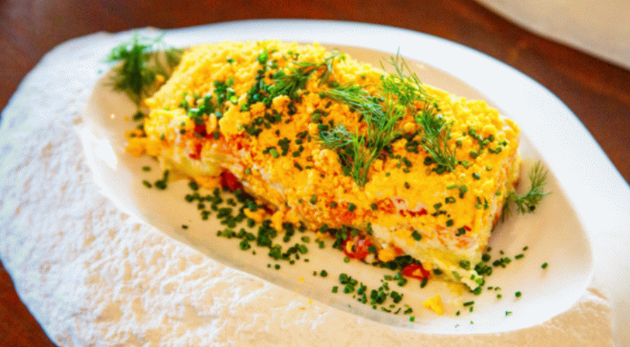 Mimosa com salmão sockeye