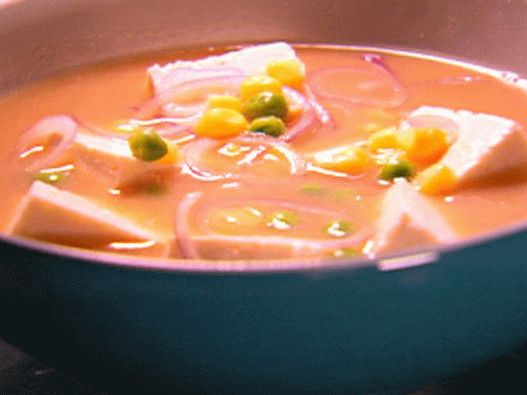 Foto sopa de missô com milho