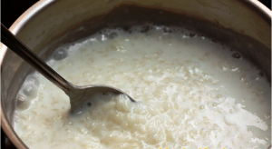 Mingau de Arroz com Leite