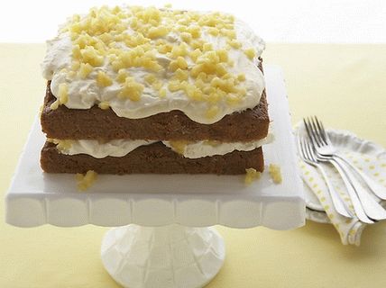 Foto bolo de cenoura com abacaxi
