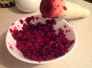 Bebida de frutas com amora