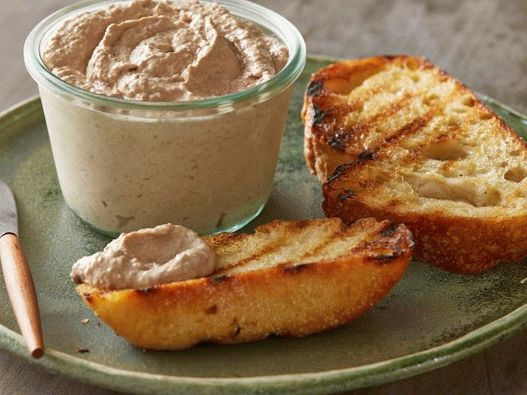 Foto de mousse de fígado de galinha
