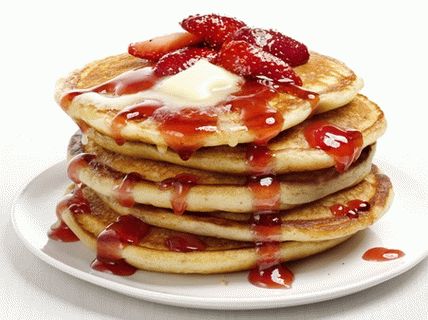 Bolinhos de creme de queijo com molho de morango