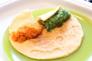Omelete com legumes