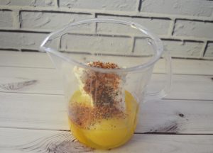 Omelete com queijo cottage