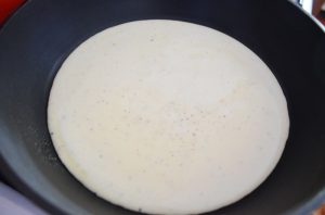 Omelete com queijo cottage