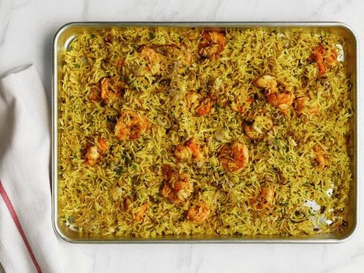 Foto do prato - Biryani de camarão com curry