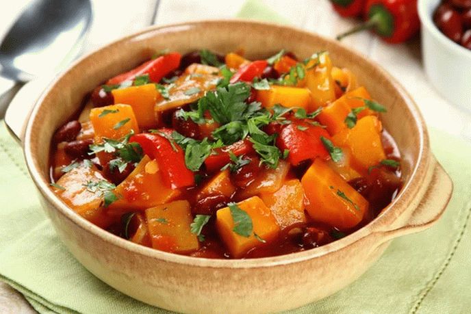 Legumes cozidos picantes