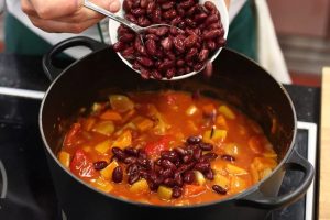 Legumes cozidos picantes