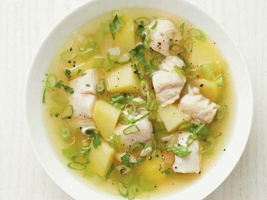 Foto sopa de peixe picante do Caribe