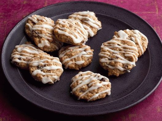 Foto de biscoitos de aveia com glacê