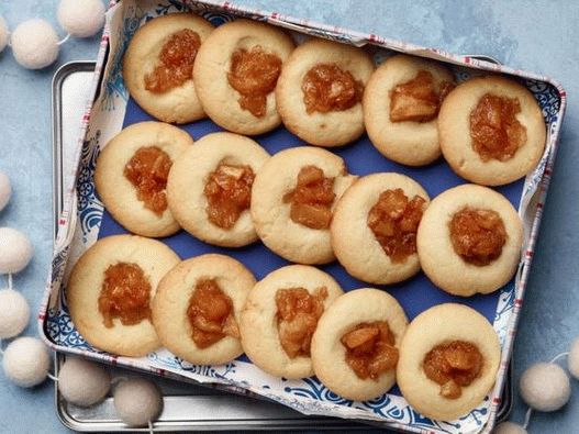 Foto Cookies com geléia de maçã